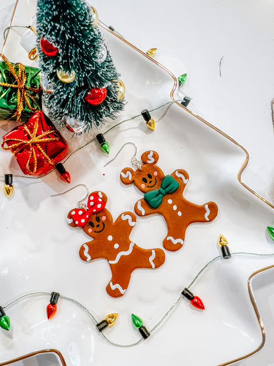 Mouse Gingerbread Dangles