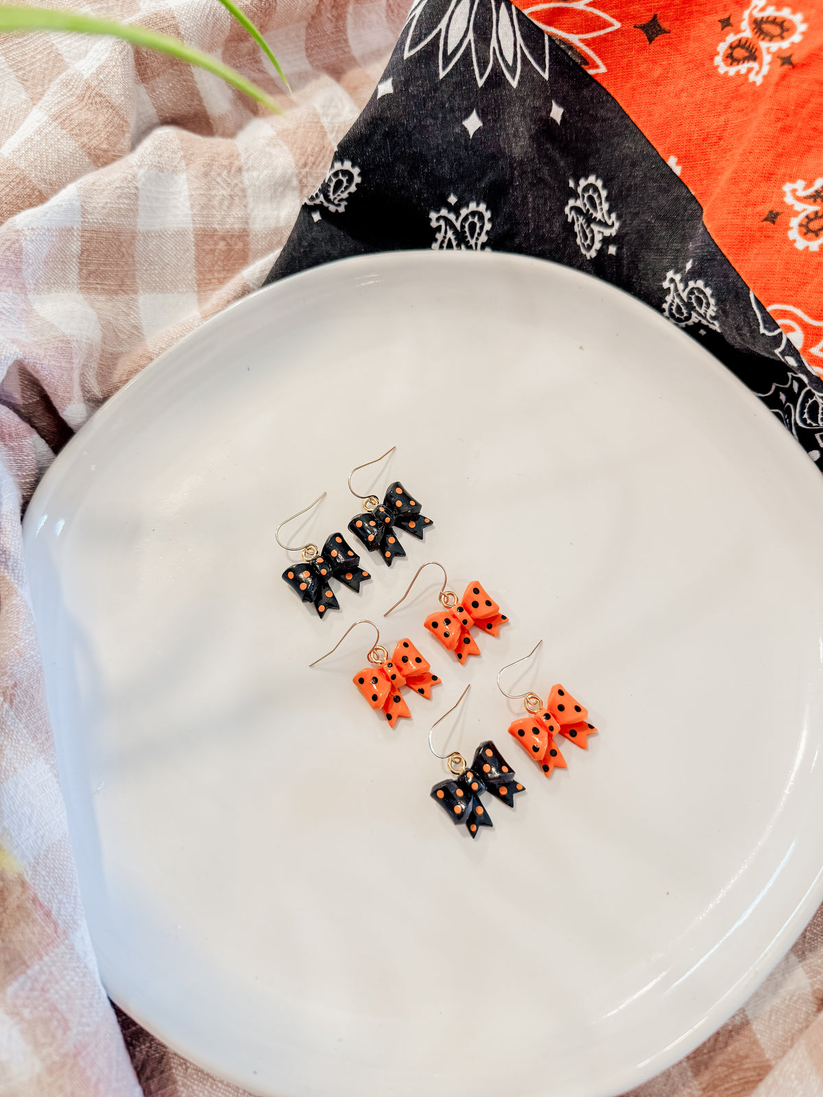 Halloween Bow Dangles