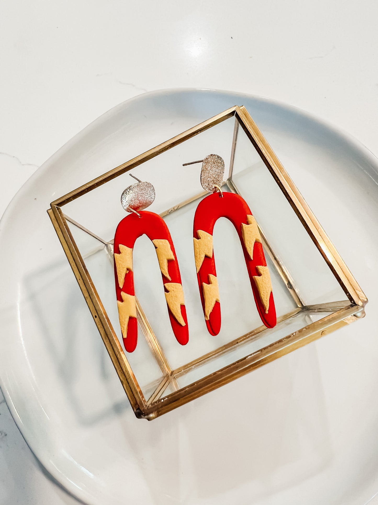 McQueen/ Incredicoaster inspired earrings