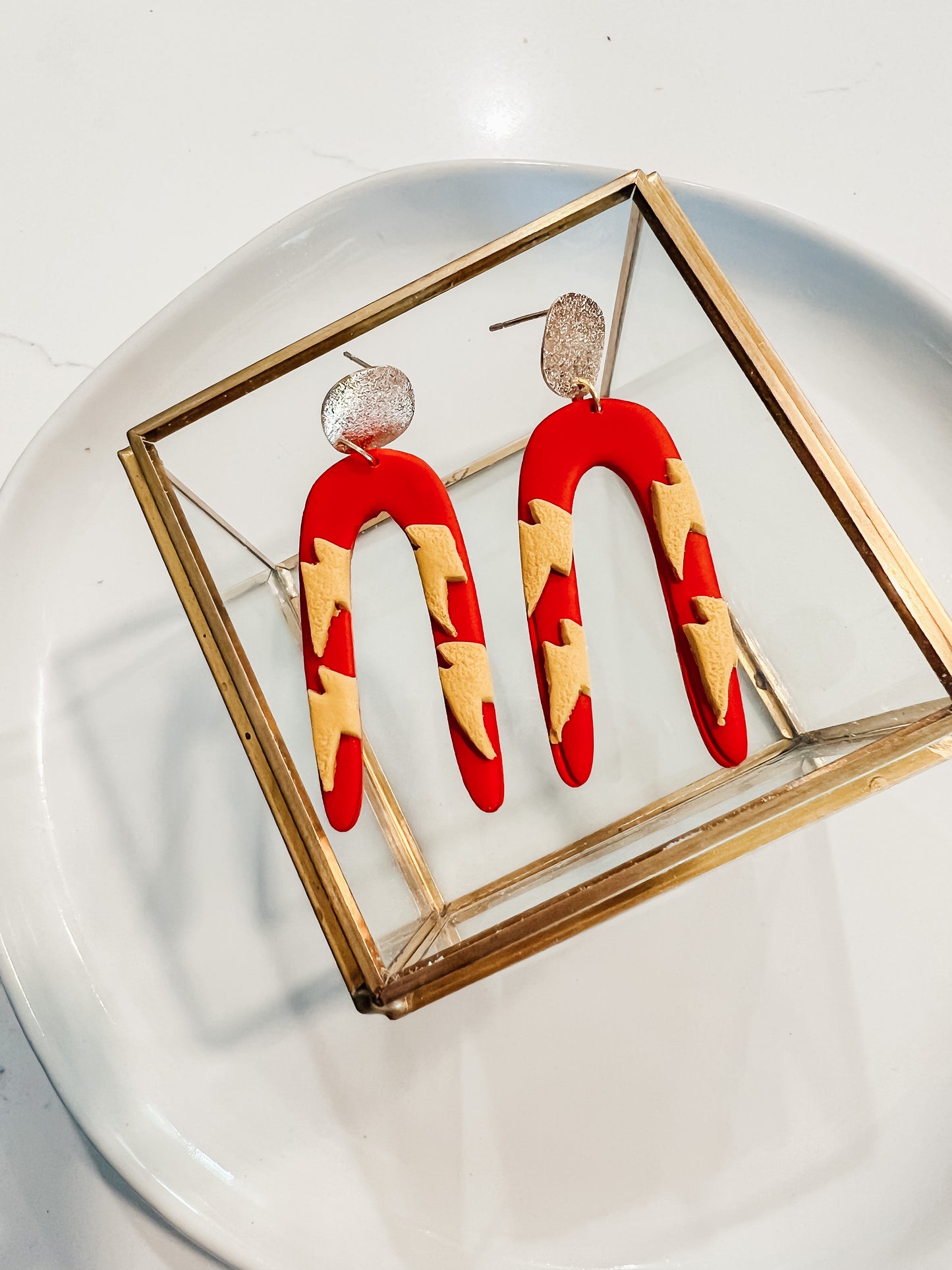 McQueen/ Incredicoaster inspired earrings