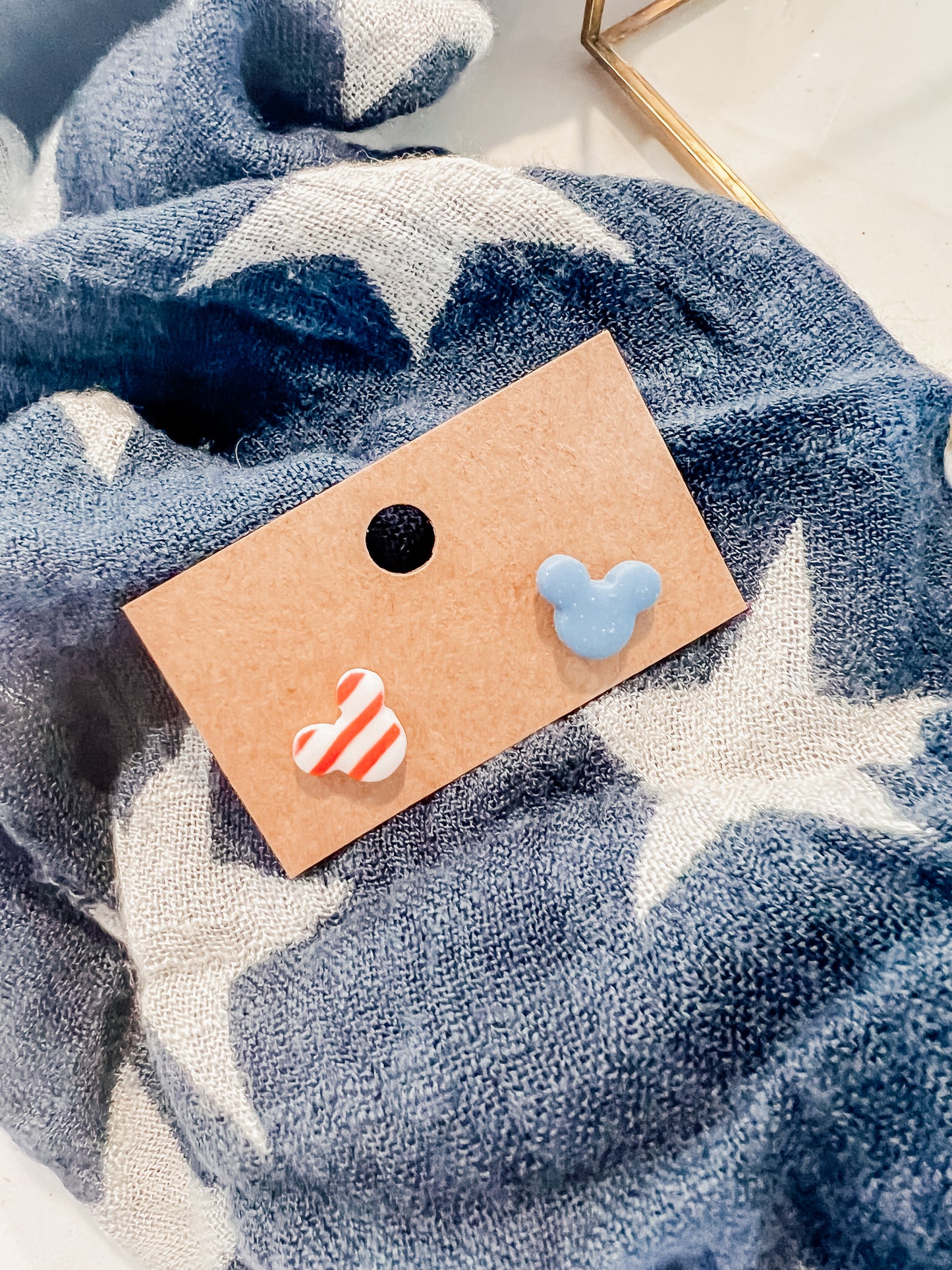 Patriotic Mouse Studs